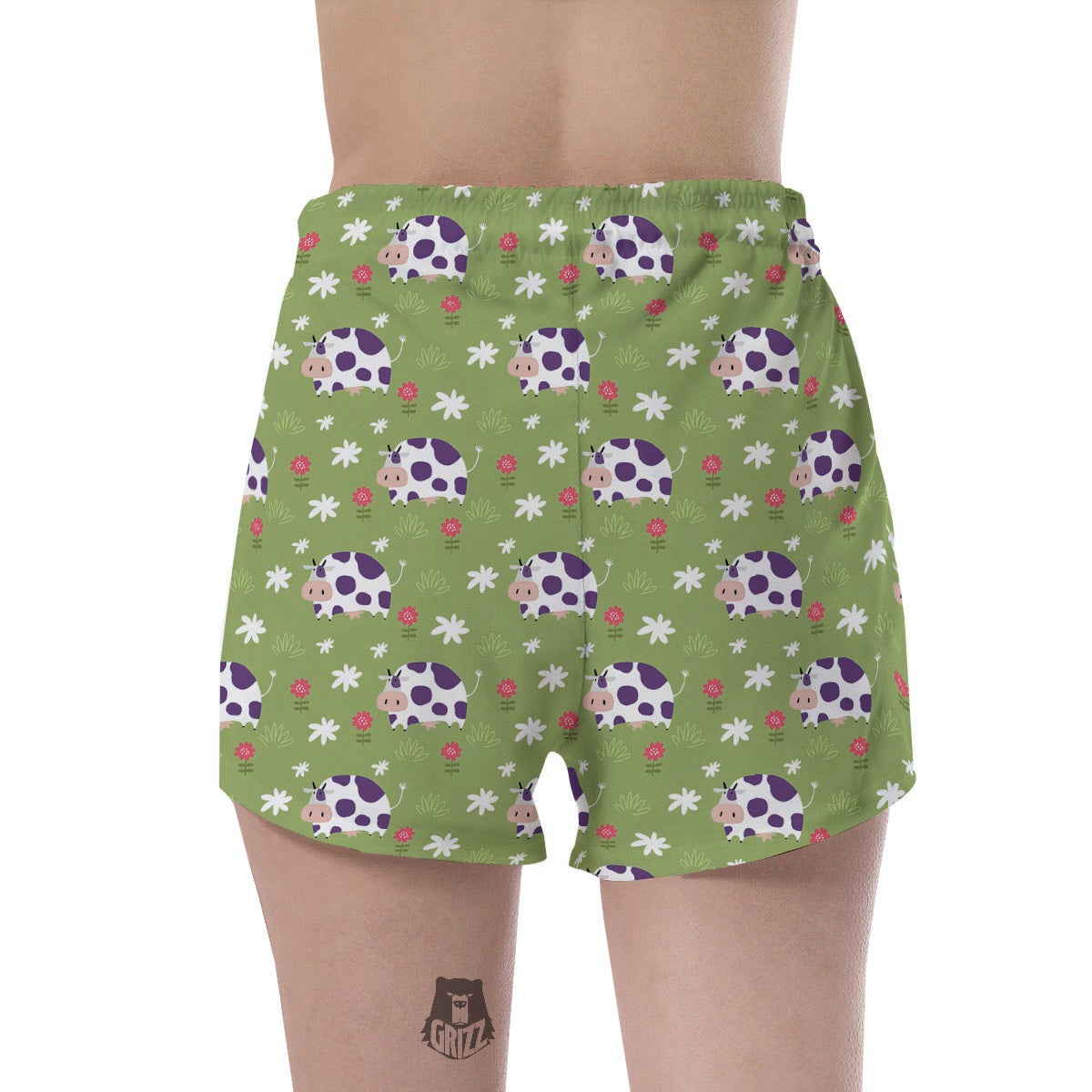 Funny Cow For Kids Women's Shorts-grizzshop