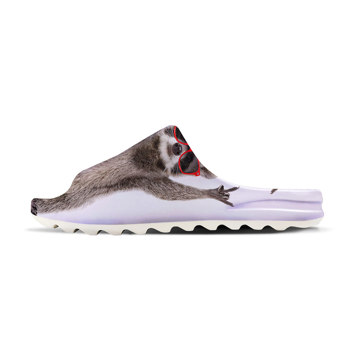 Funny Raccoon Print Sandals-grizzshop