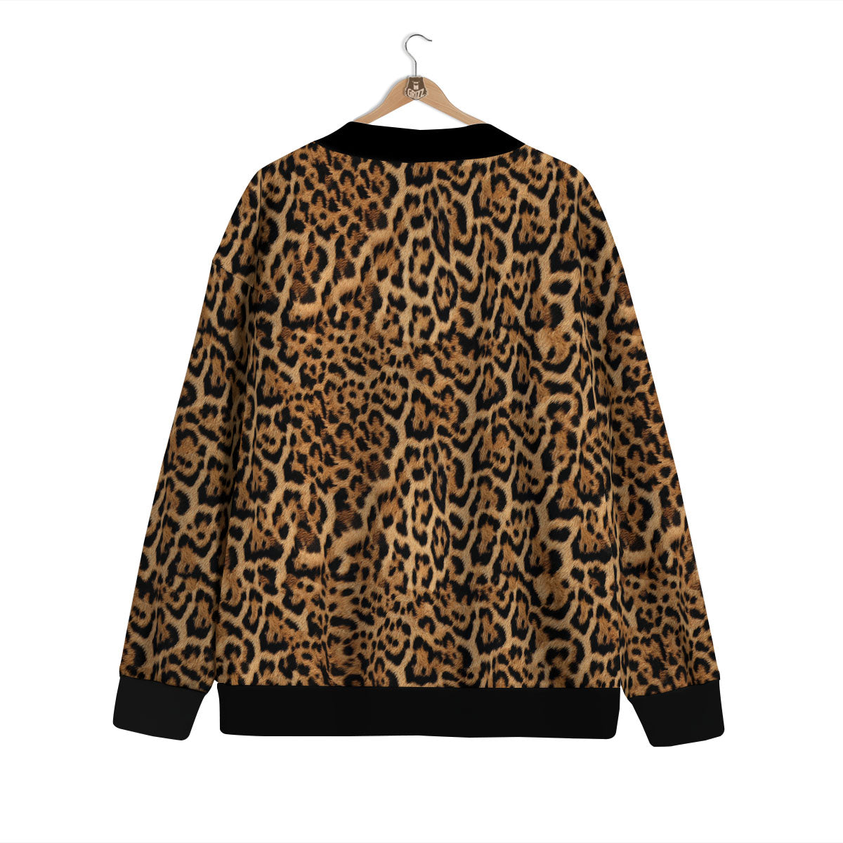 Fur Jaguar Print Pattern Cardigan-grizzshop