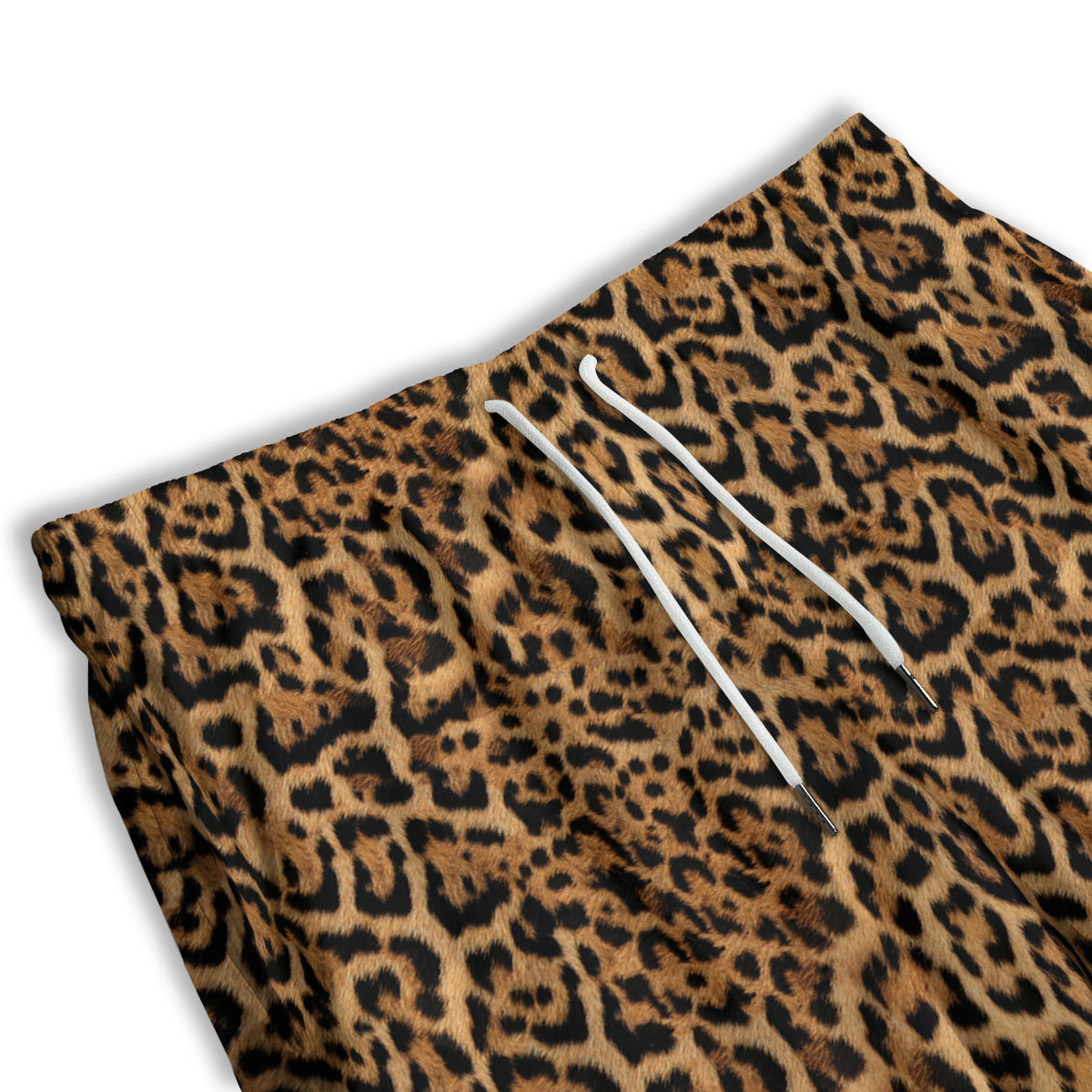 Fur Jaguar Print Pattern Men's Athletic Shorts