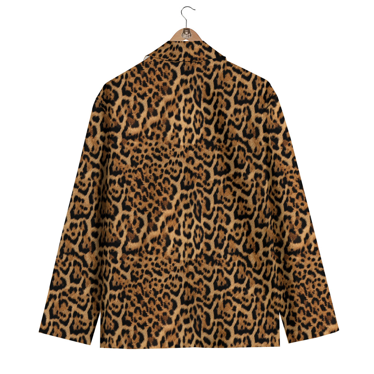 Fur Jaguar Print Pattern Men's Blazer-grizzshop