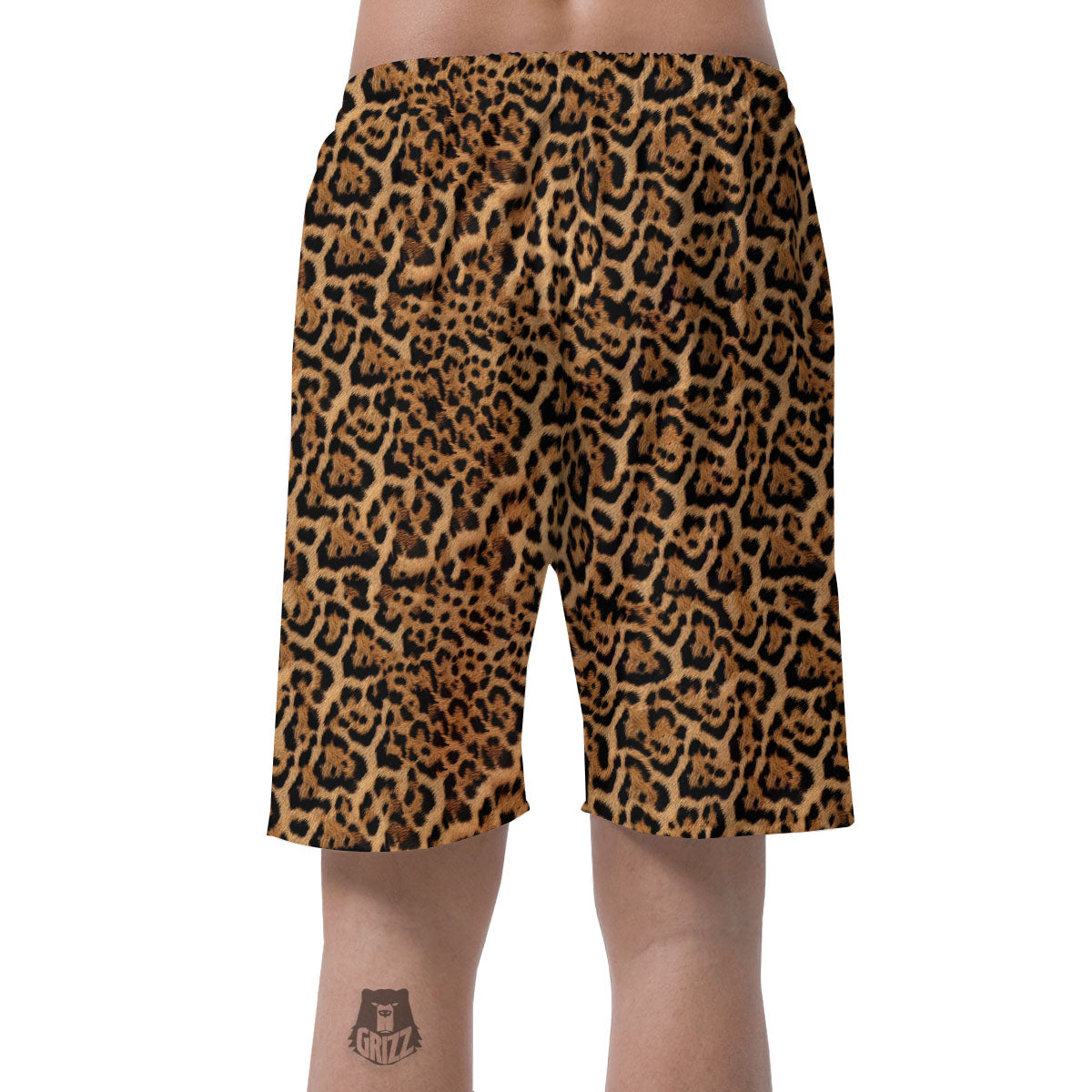 Fur Jaguar Print Pattern Men's Shorts-grizzshop