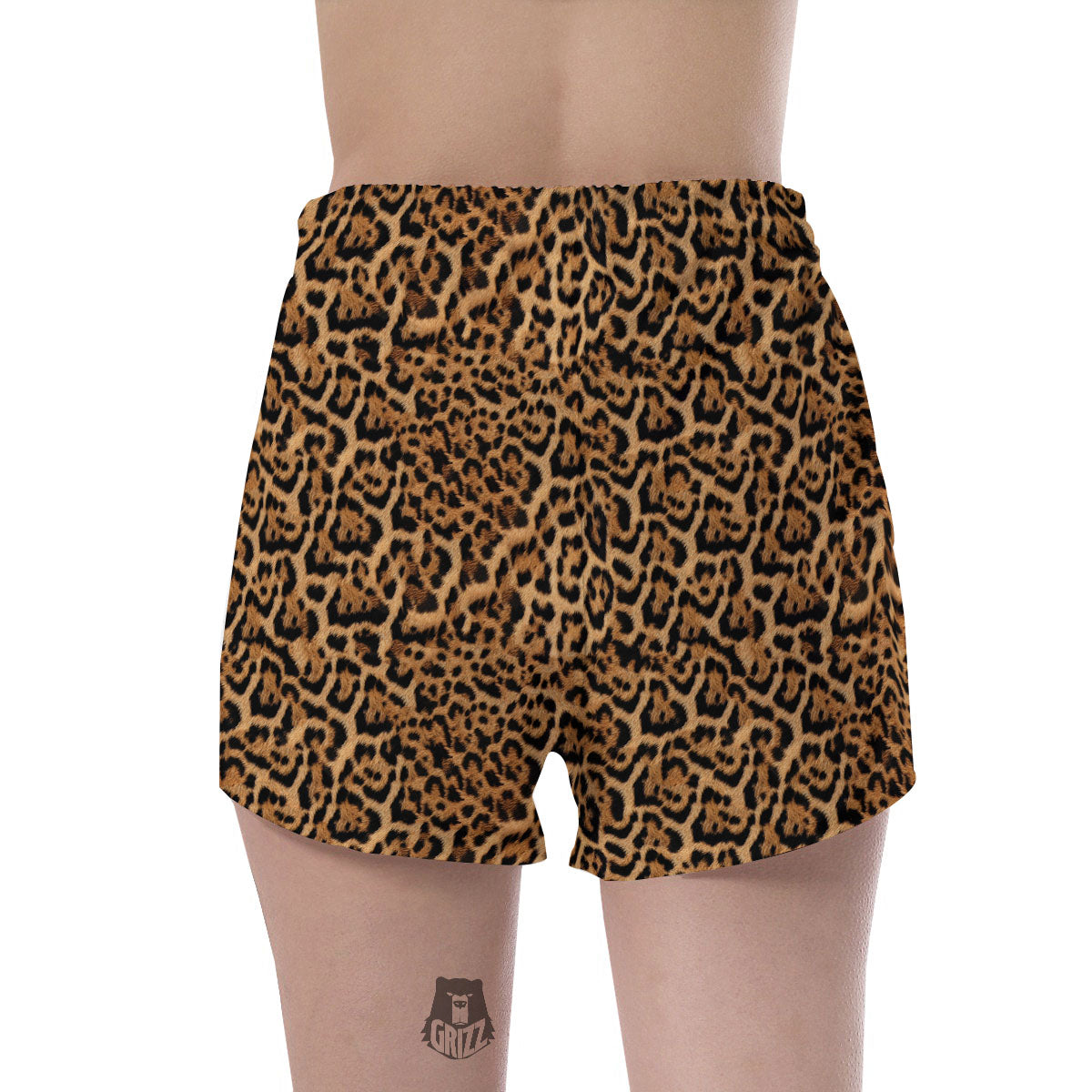 Fur Jaguar Print Pattern Women's Shorts-grizzshop