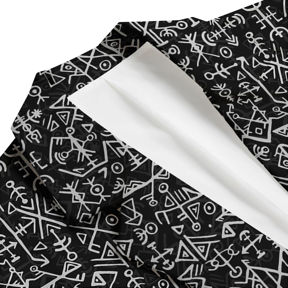 Futhark Norse Runes Scandinavian Viking Pattern Print Men's Blazer-grizzshop