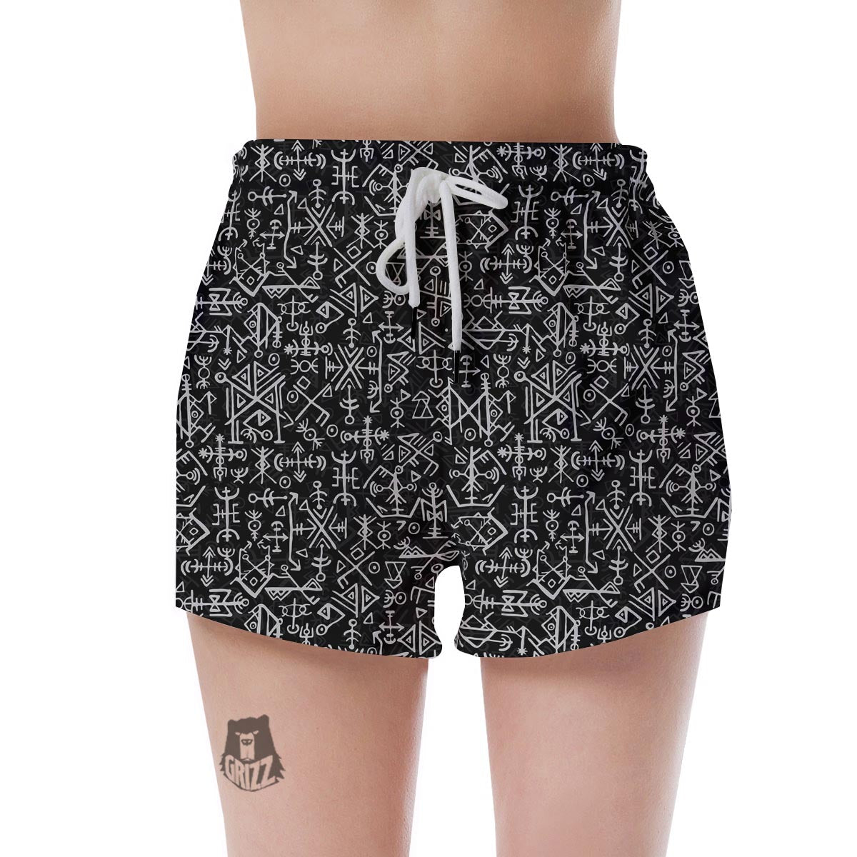 Futhark Norse Viking Women's Shorts-grizzshop