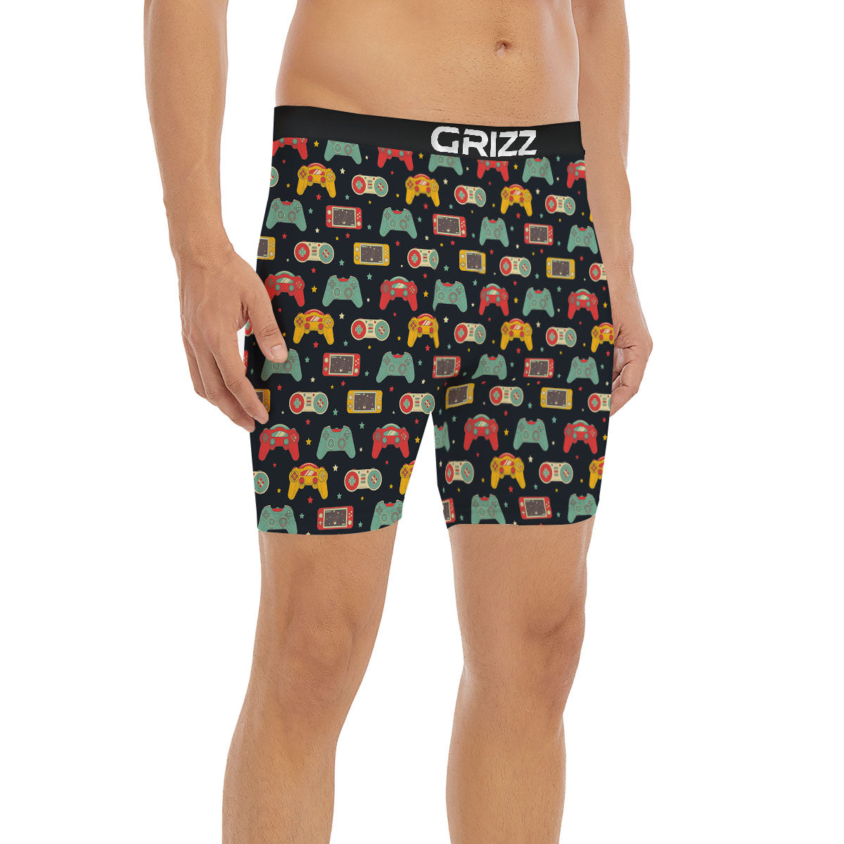 Gadgets Video Game Print Pattern Boxer Briefs-grizzshop