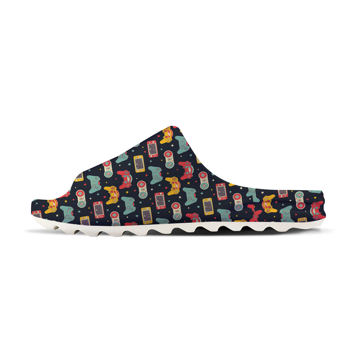 Gadgets Video Game Print Pattern Sandals-grizzshop