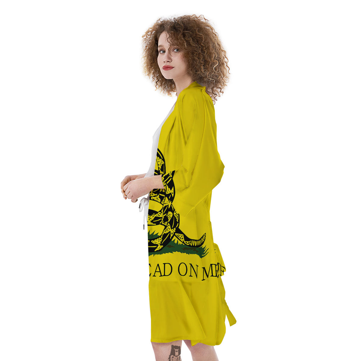 Gadsden Flag Don't Tread On Me Print Kimono-grizzshop