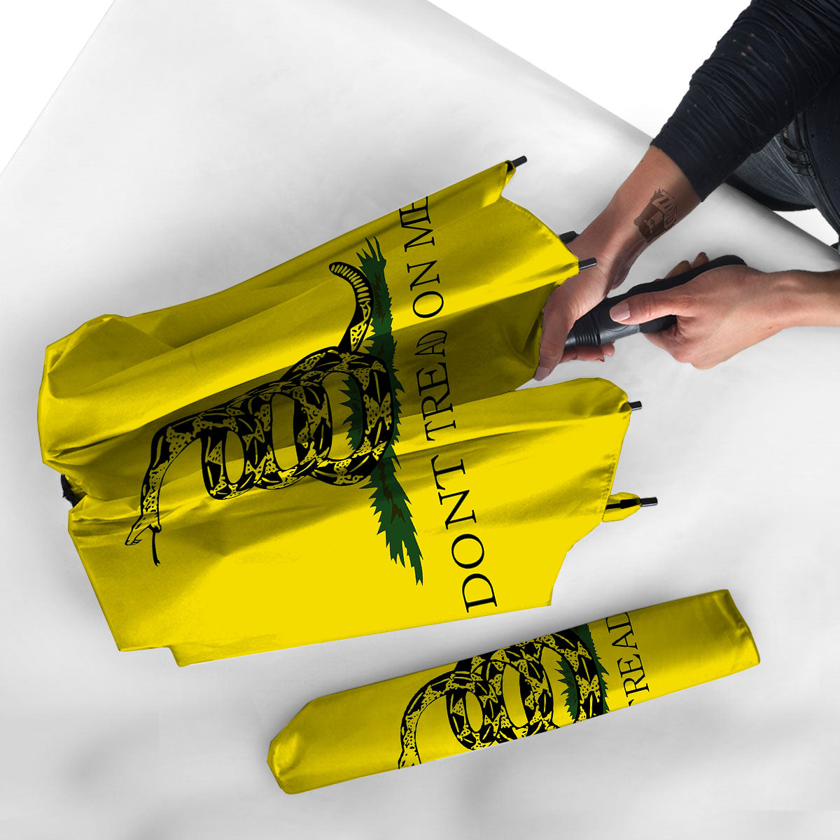 Gadsden Flag Don't Tread On Me Print Umbrella-grizzshop