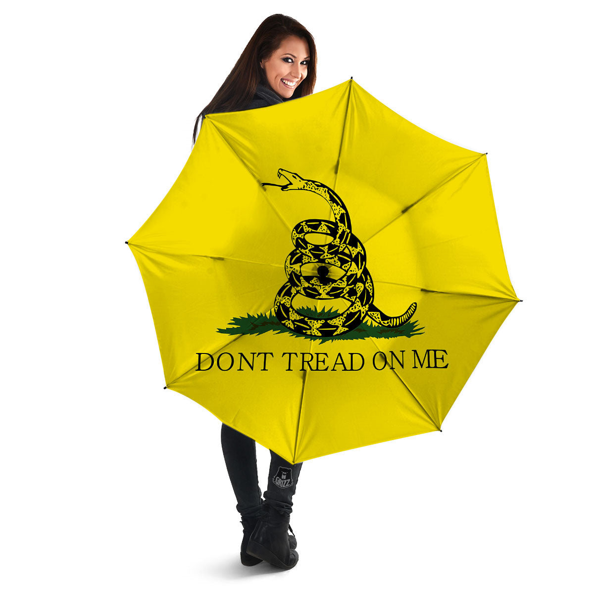 Gadsden Flag Don't Tread On Me Print Umbrella-grizzshop