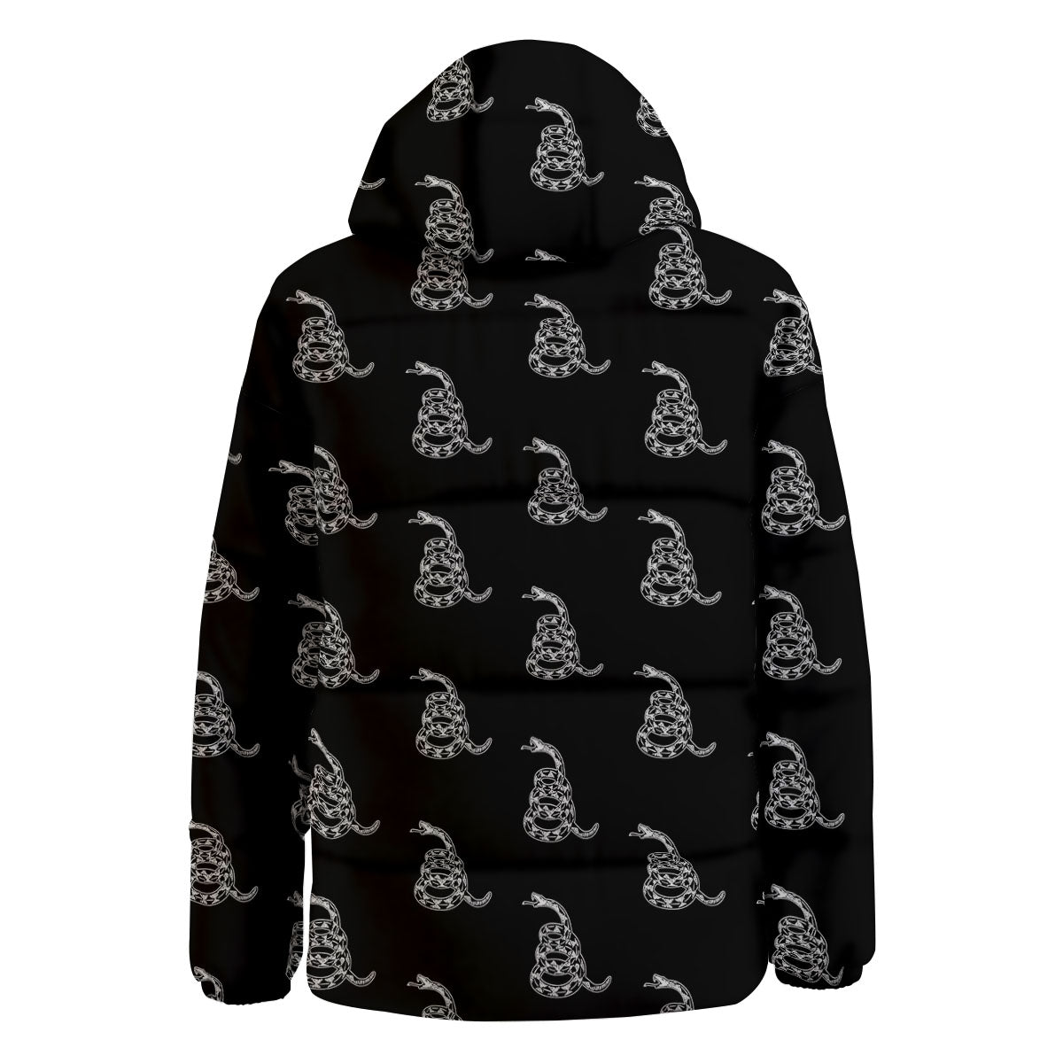 Gadsden Flag Symbol Print Pattern Down Jacket-grizzshop