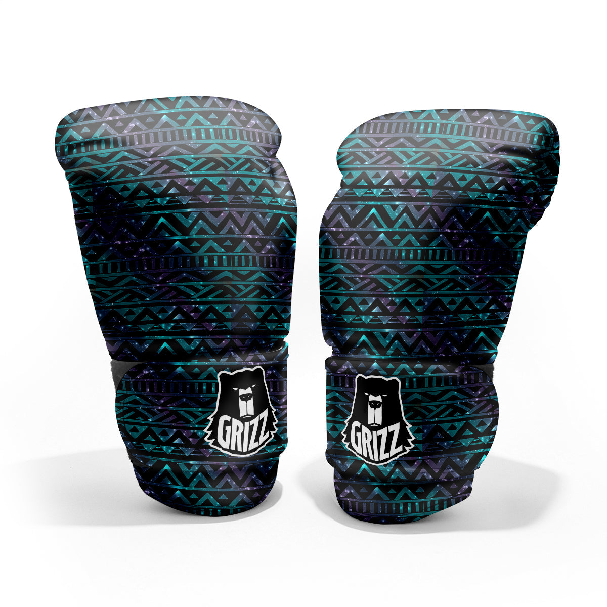Galaxy Aztec Tribal Print Pattern Pro Boxing Glove