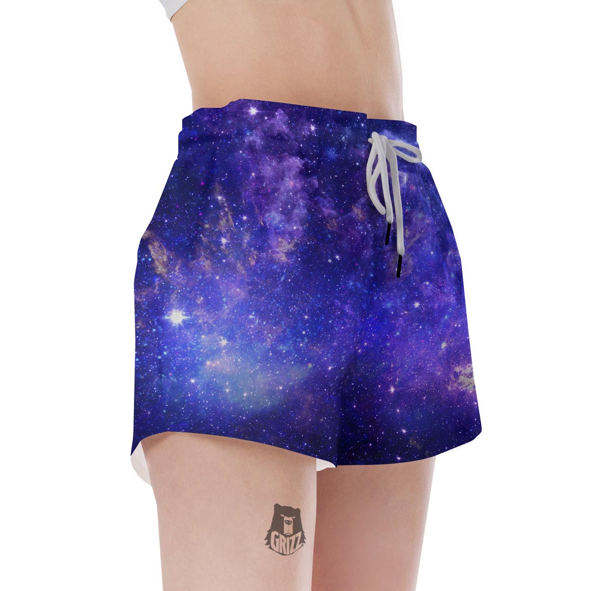 Galaxy Blue Space Women's Shorts-grizzshop