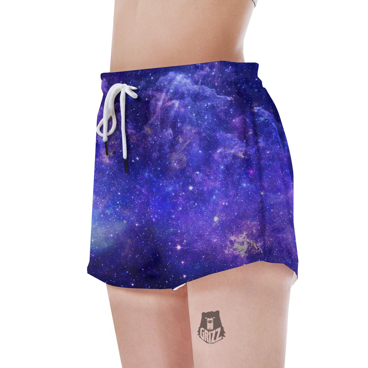 Galaxy Blue Space Women's Shorts-grizzshop