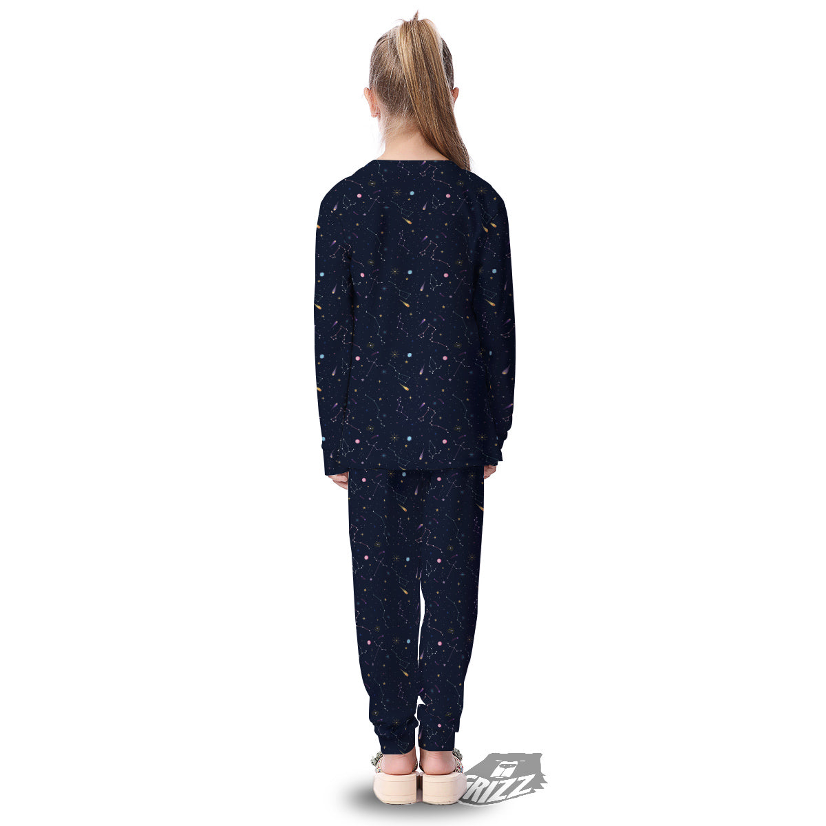 Galaxy Constellation Print Pattern Kid's Pajamas-grizzshop