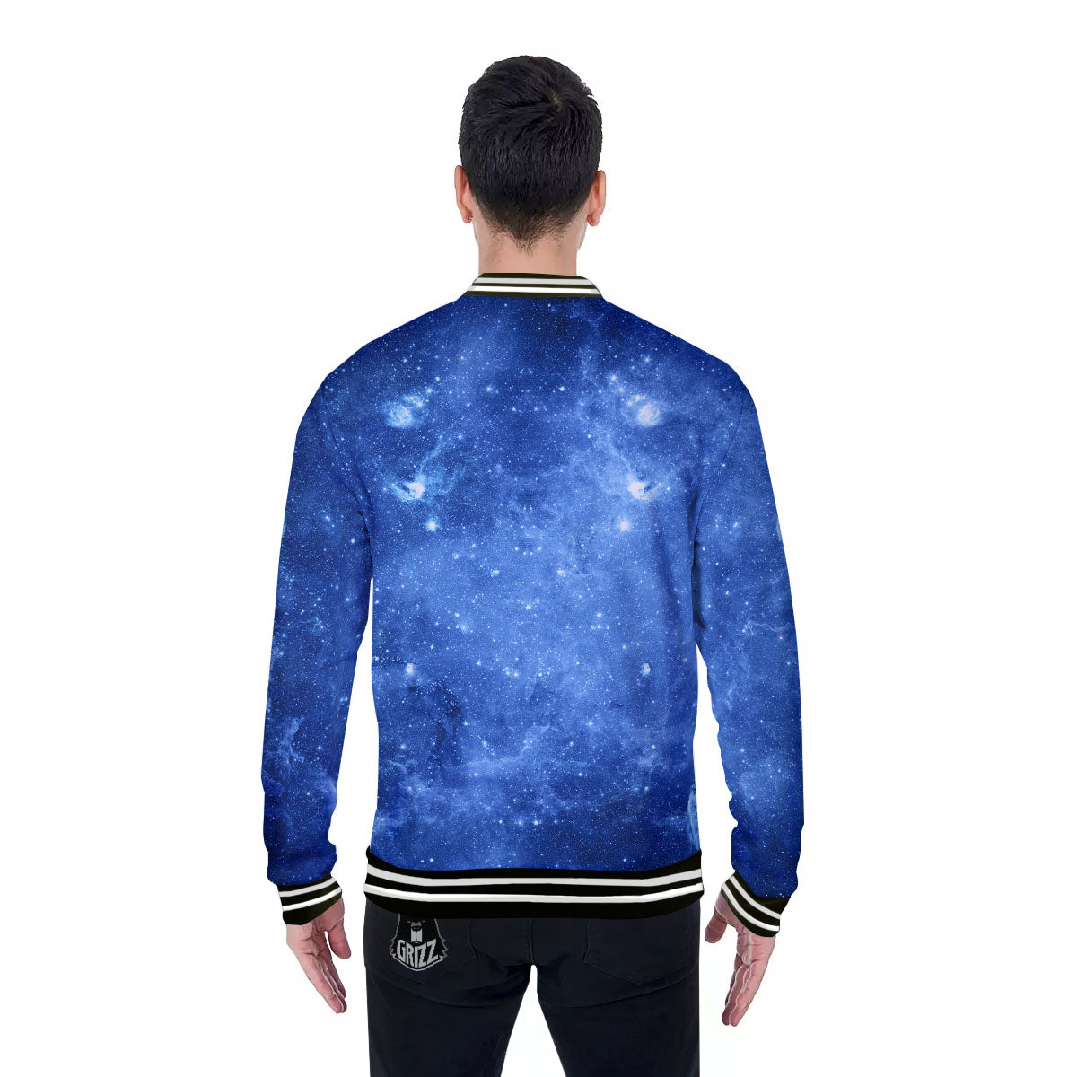 Galaxy Deep Space Nebula Universe Print Baseball Jacket-grizzshop