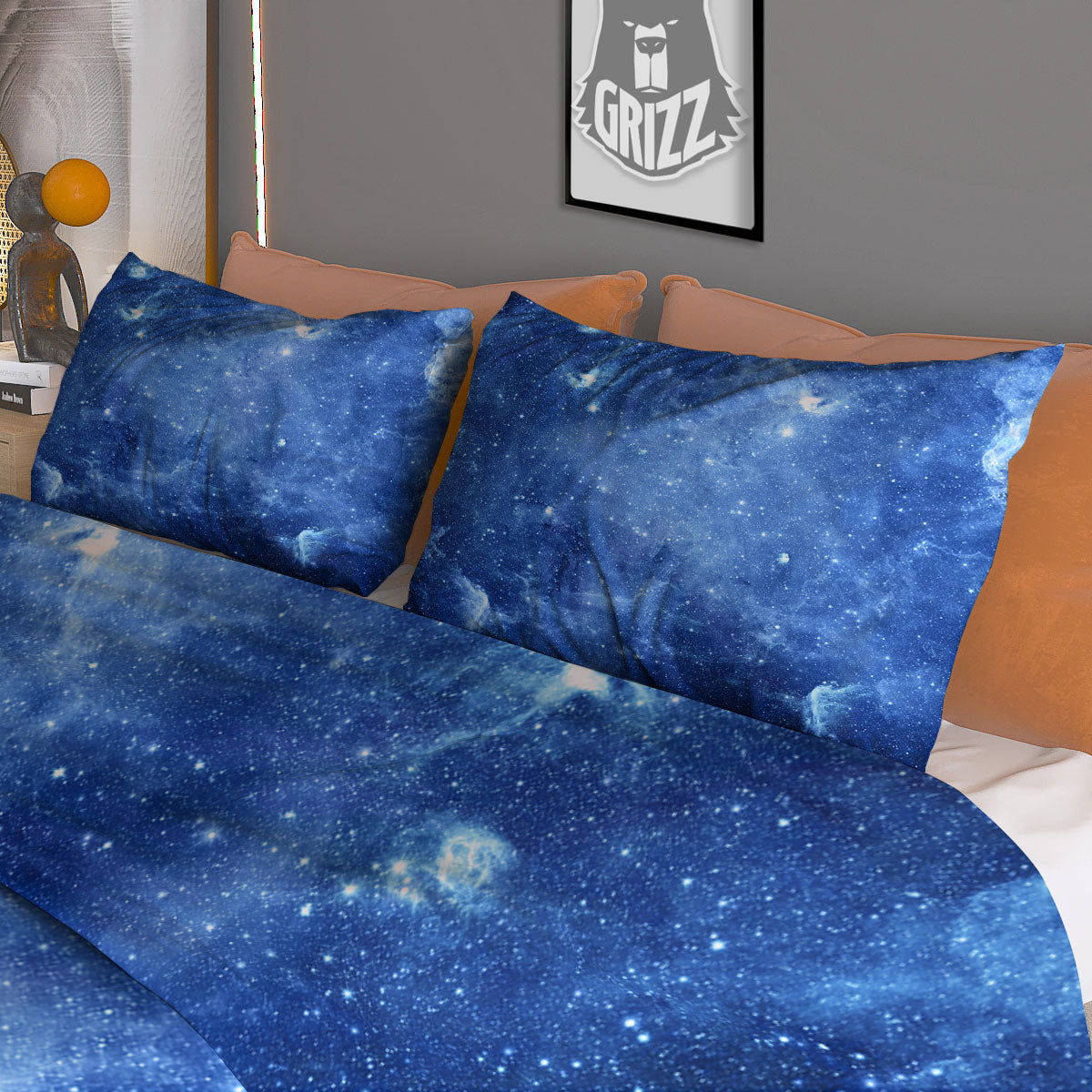 Galaxy Deep Space Nebula Universe Print Duvet Cover Bedding Set