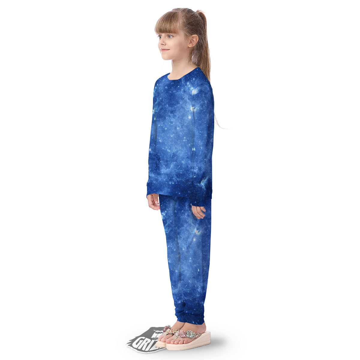 Galaxy Deep Space Nebula Universe Print Kid's Pajamas-grizzshop