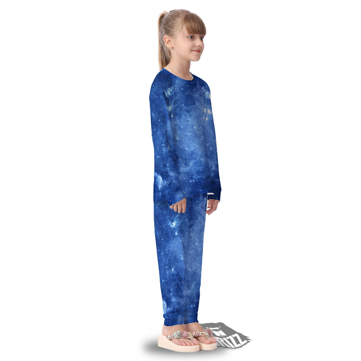 Galaxy Deep Space Nebula Universe Print Kid's Pajamas-grizzshop