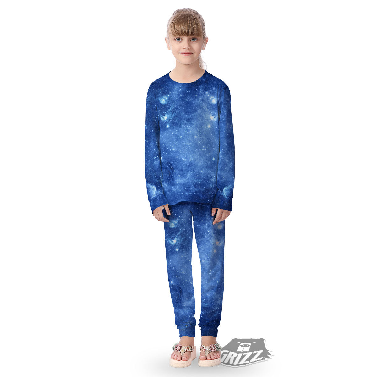 Galaxy Deep Space Nebula Universe Print Kid's Pajamas-grizzshop