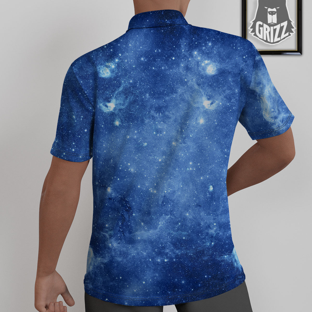 Galaxy Deep Space Nebula Universe Print Untucked Shirts-grizzshop