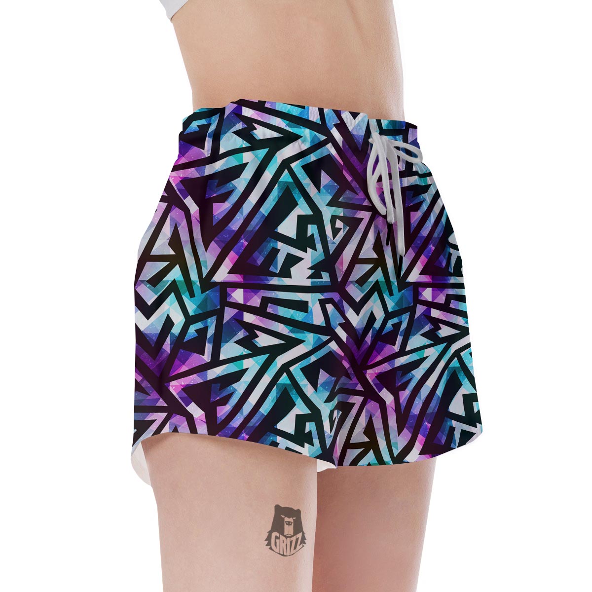 Galaxy Geometric Women's Shorts-grizzshop