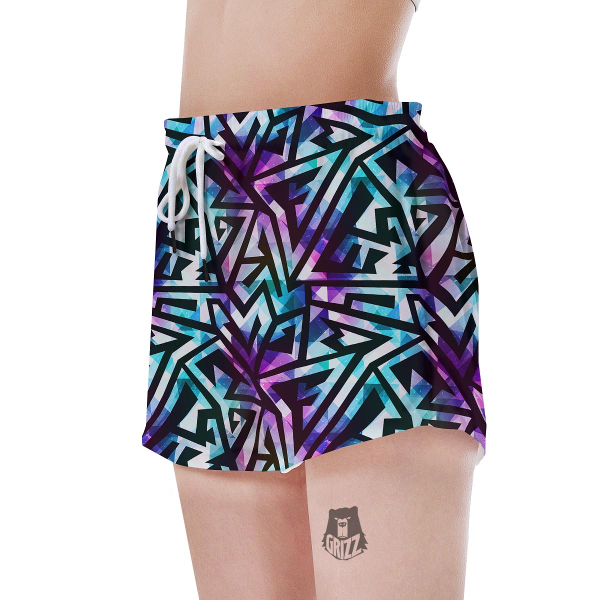 Galaxy Geometric Women's Shorts-grizzshop