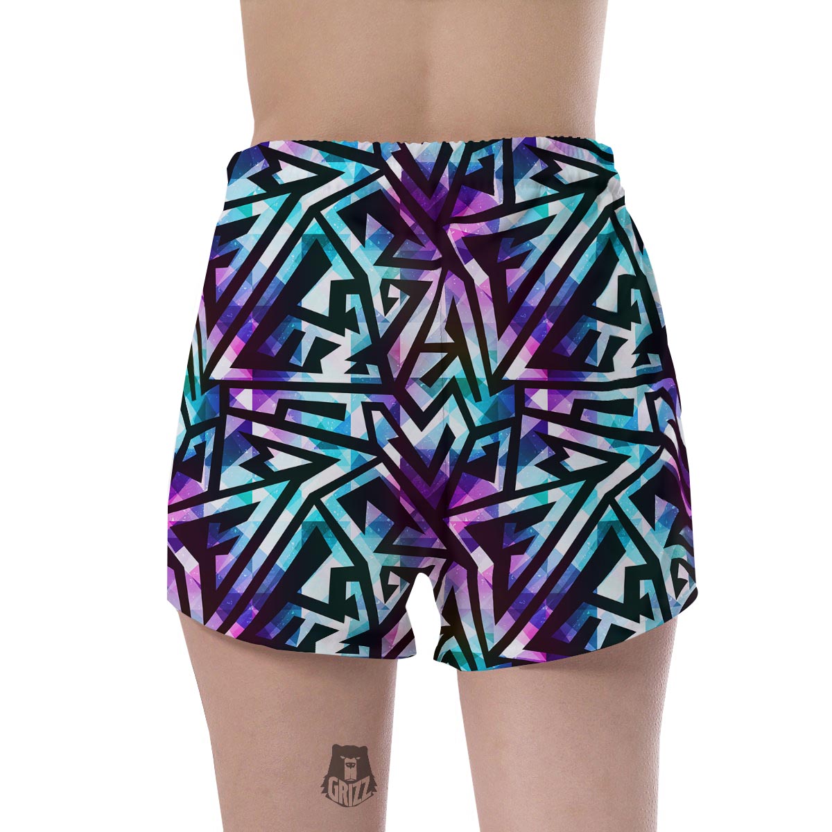 Galaxy Geometric Women's Shorts-grizzshop