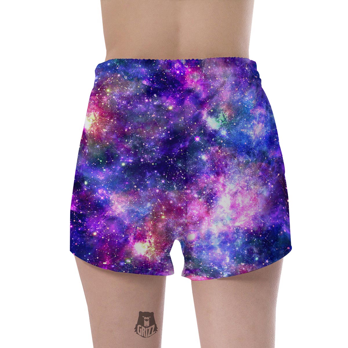 Galaxy Night Print Women's Shorts-grizzshop