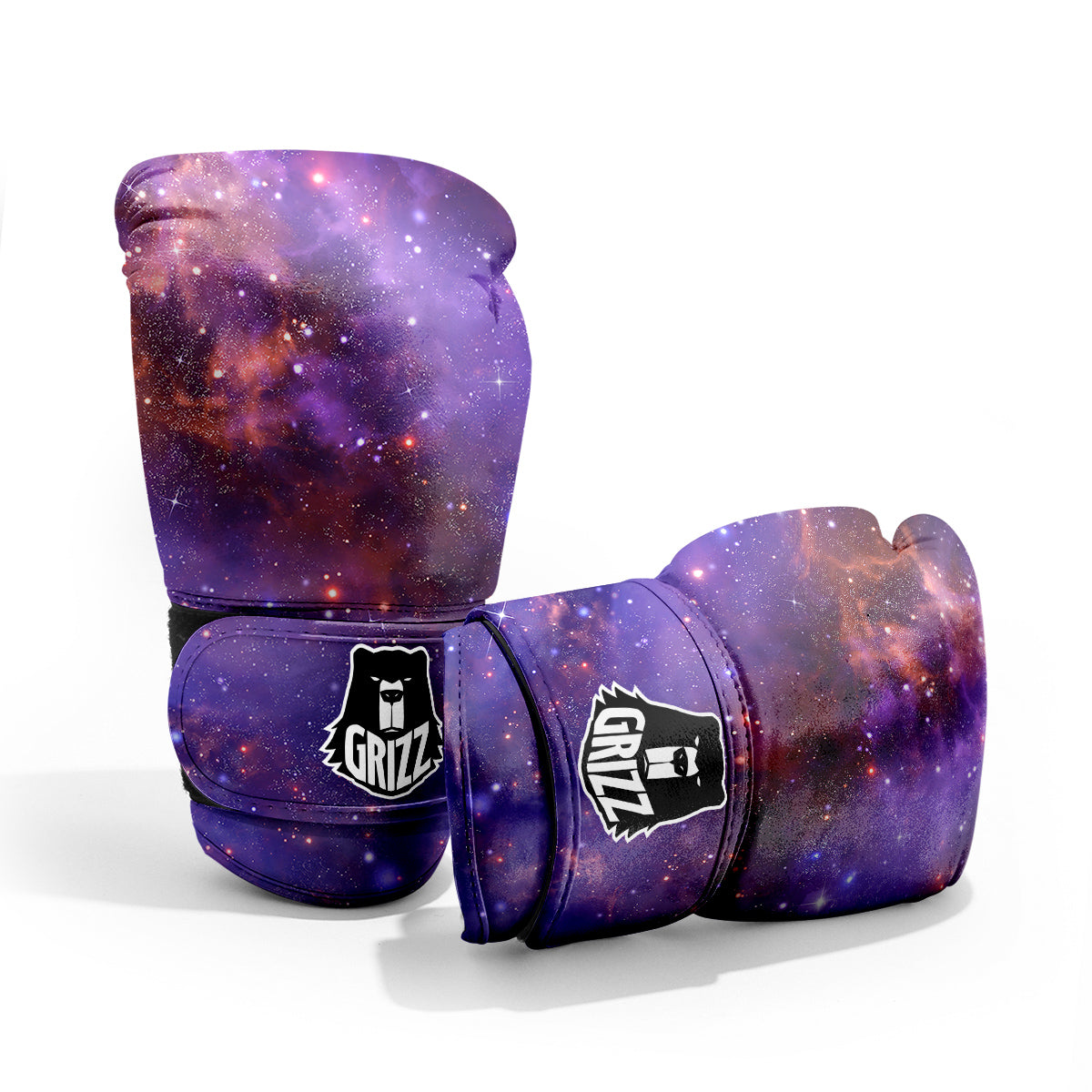 Galaxy Outer Space Dark Purple Print Pro Boxing Glove