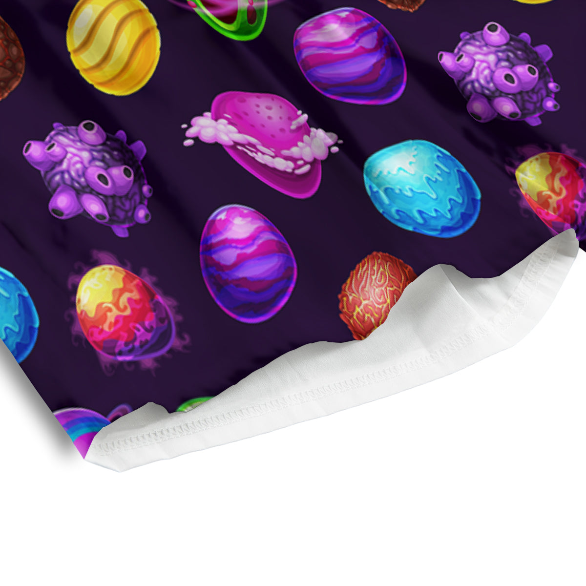 Galaxy Planets And Space Stars Colorful Print Pattern Men's Athletic Shorts