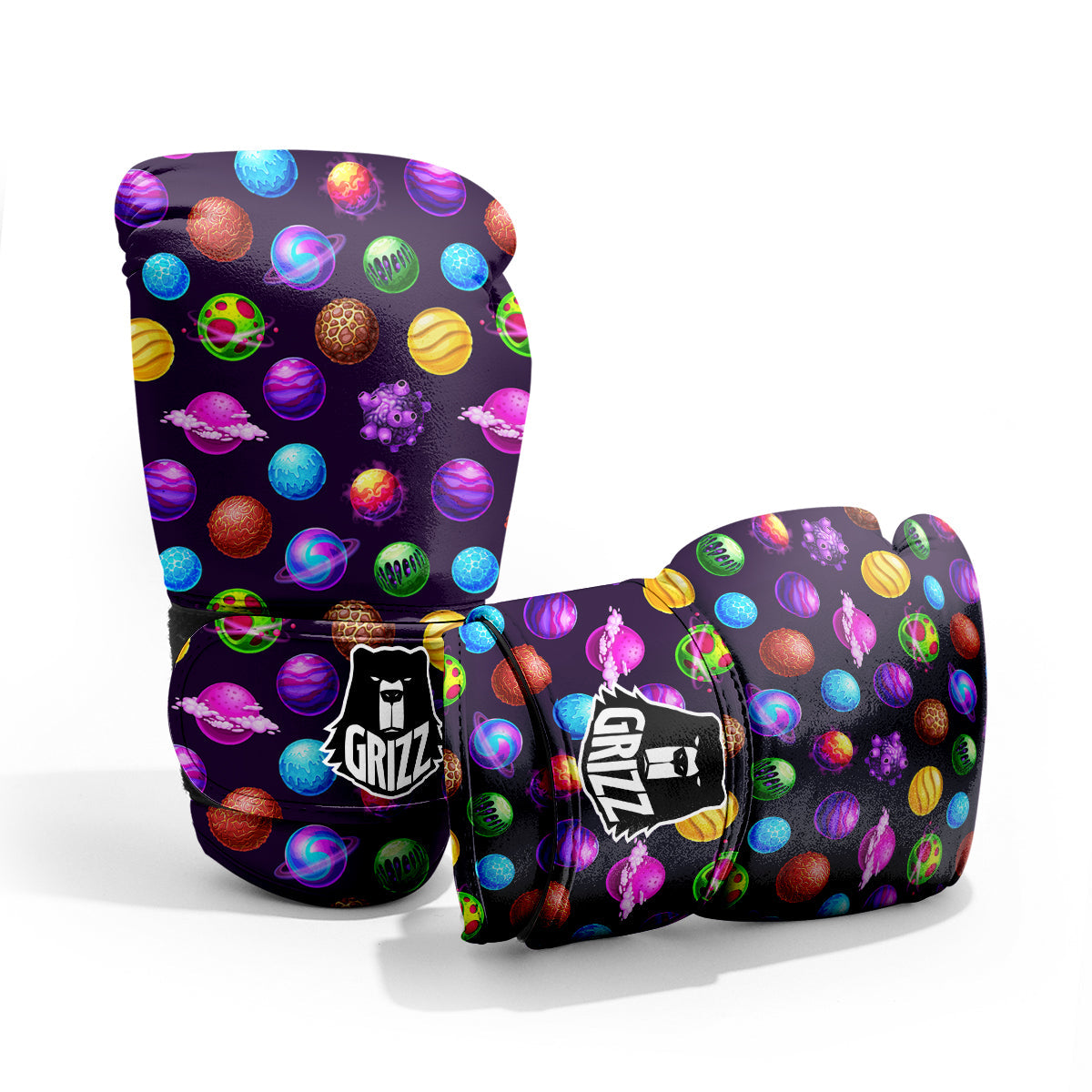 Galaxy Planets And Space Stars Colorful Print Pattern Pro Boxing Glove