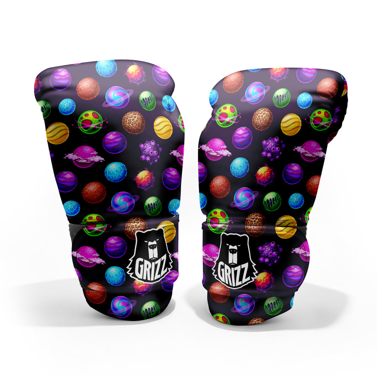 Galaxy Planets And Space Stars Colorful Print Pattern Pro Boxing Glove