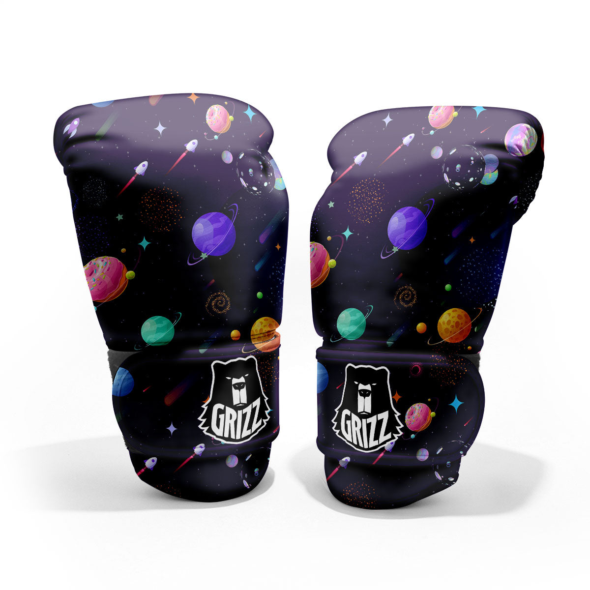 Galaxy Space Abstract Cartoon Print Pro Boxing Glove