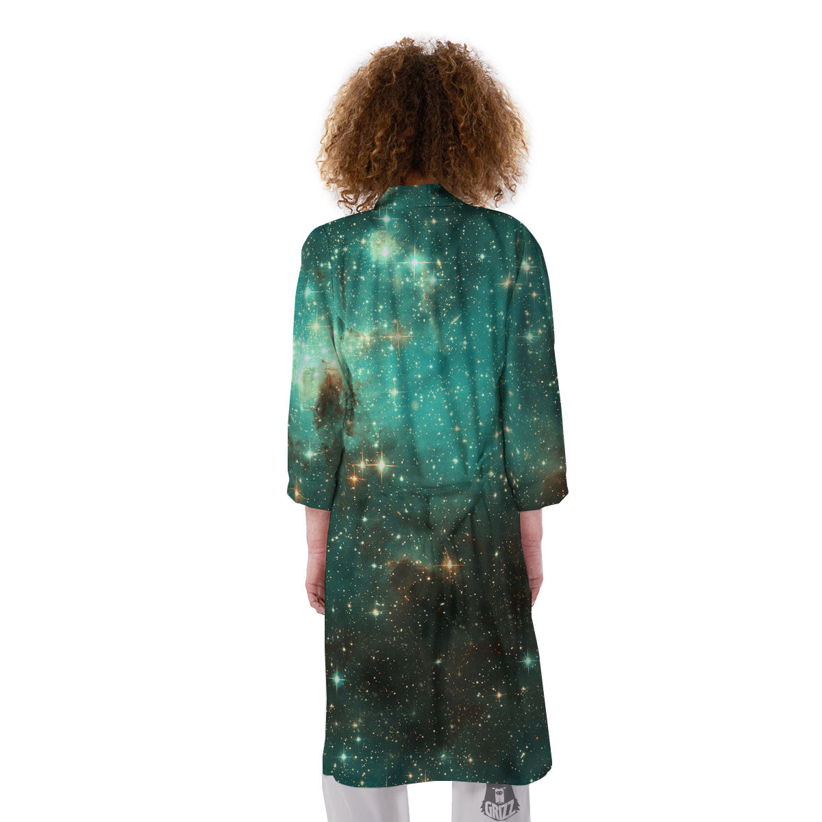Galaxy Space Abstract Cloud Nebula Print Kimono-grizzshop