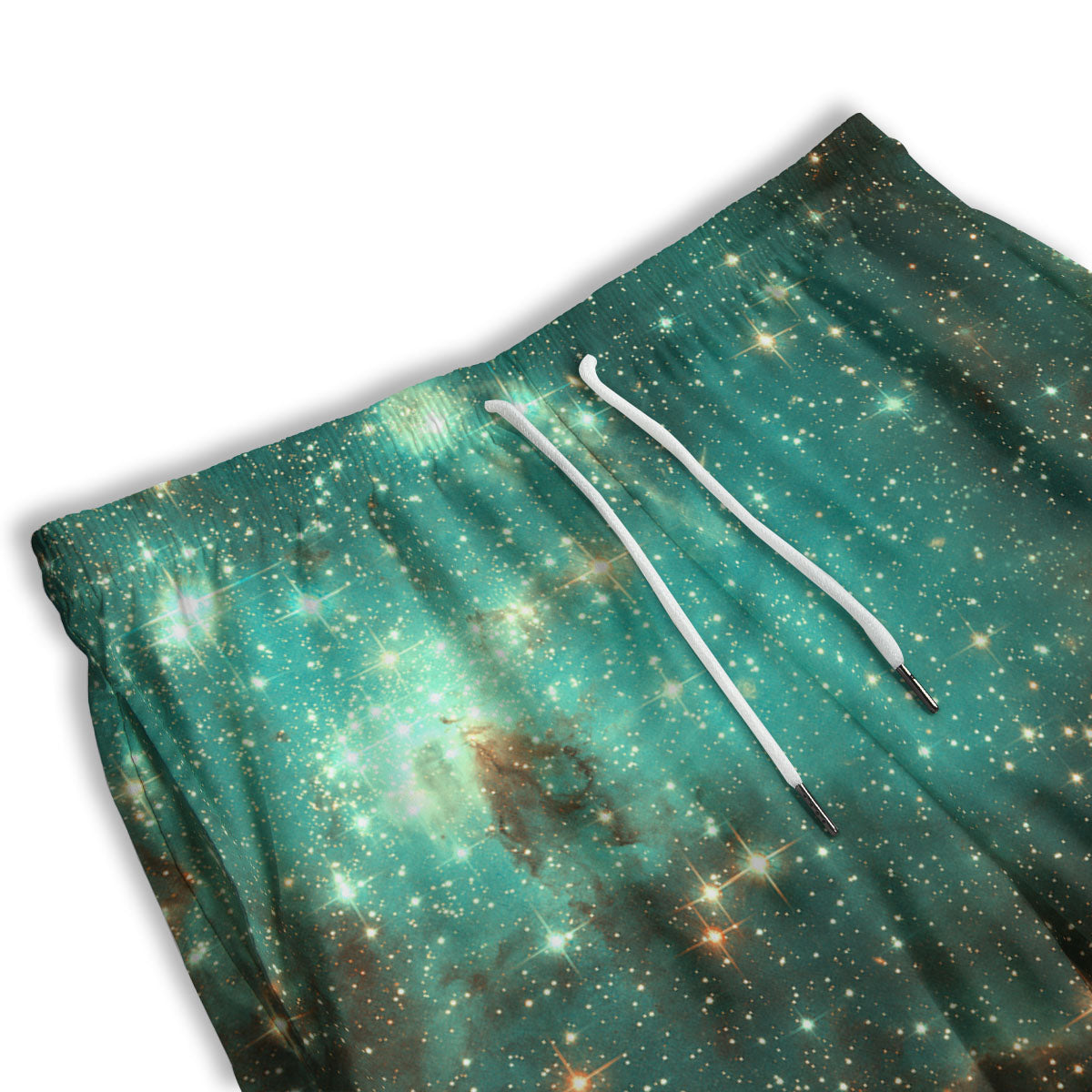 Galaxy Space Abstract Cloud Nebula Print Men's Athletic Shorts