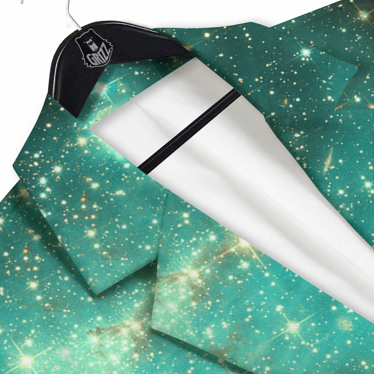 Galaxy Space Abstract Cloud Nebula Print Men's Sport Coat-grizzshop