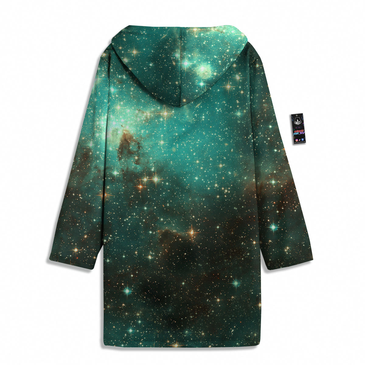 Galaxy Space Abstract Cloud Nebula Print Men's Windbreaker Jacket-grizzshop