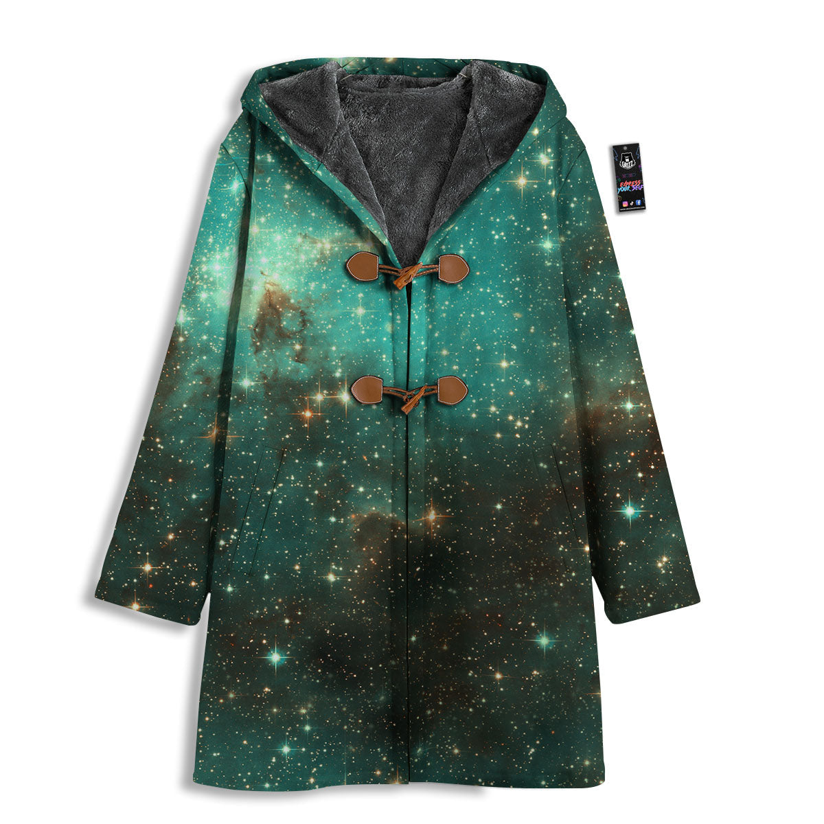 Galaxy Space Abstract Cloud Nebula Print Men's Windbreaker Jacket-grizzshop
