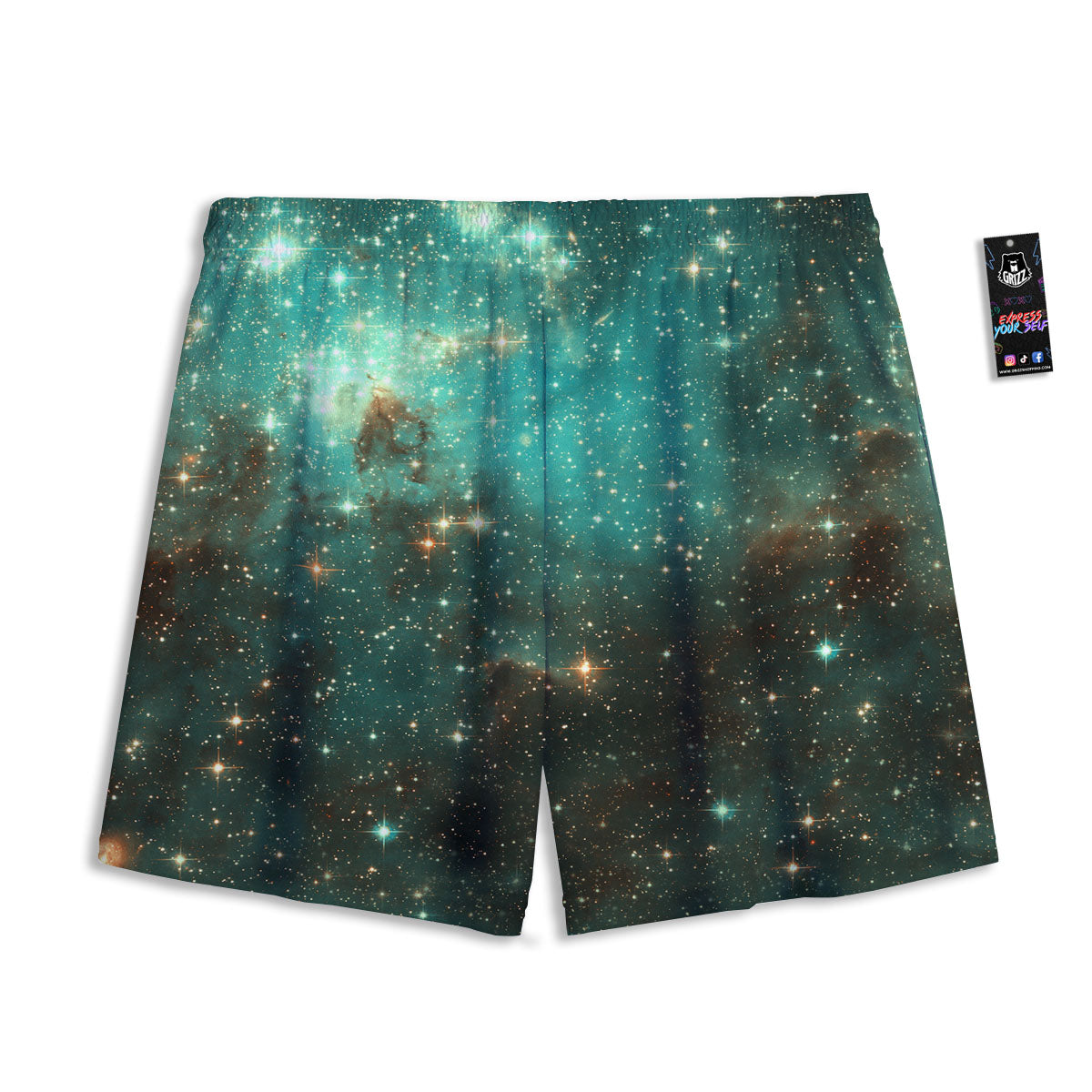 Golf Ball Print Pattern Mesh Shorts