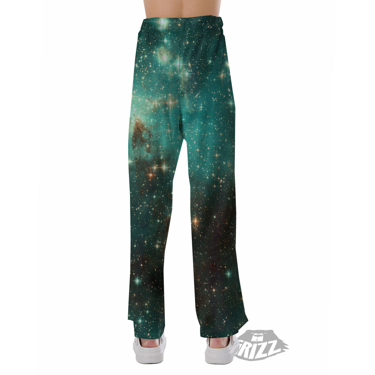 Galaxy Space Abstract Cloud Nebula Print Pajama Pants-grizzshop