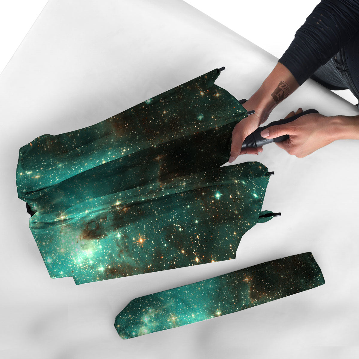 Galaxy Space Abstract Cloud Nebula Print Umbrella-grizzshop