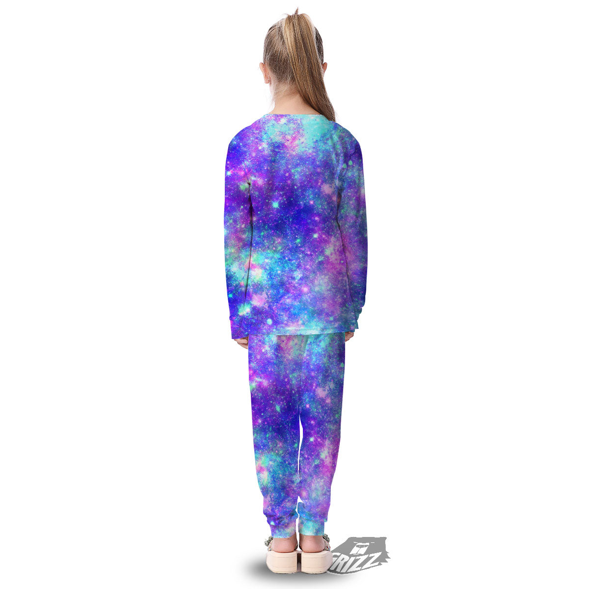 Galaxy Space Abstract Colorful Print Kid's Pajamas-grizzshop