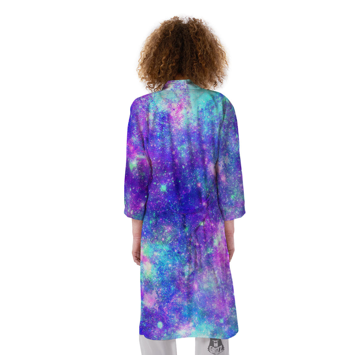 Galaxy Space Abstract Colorful Print Kimono-grizzshop