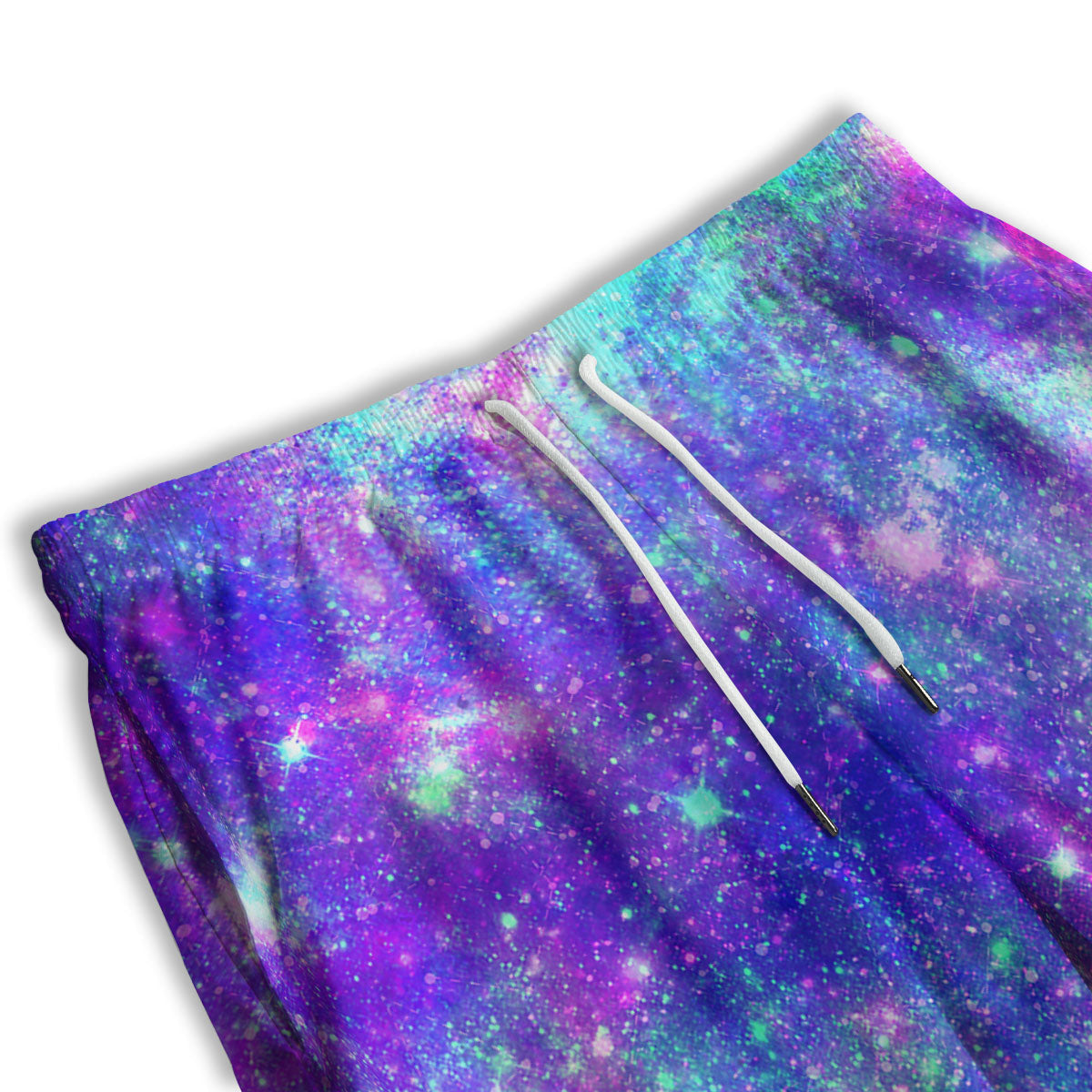 Galaxy Space Abstract Colorful Print Men's Athletic Shorts