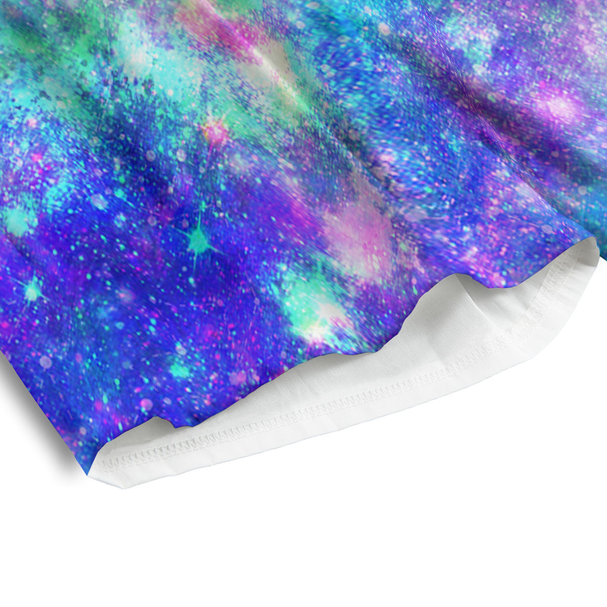 Galaxy Space Abstract Colorful Print Men's Athletic Shorts