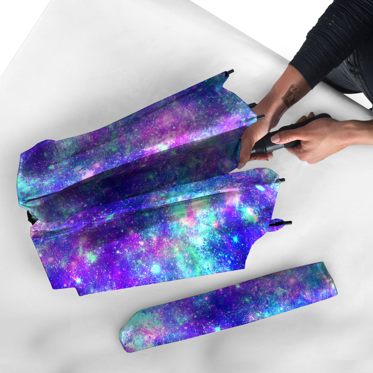 Galaxy Space Abstract Colorful Print Umbrella-grizzshop