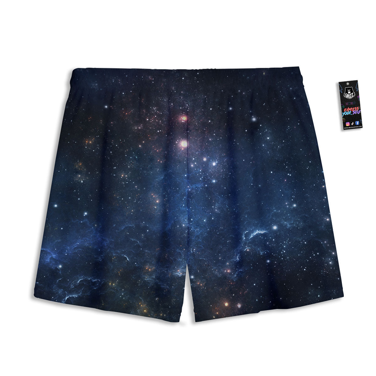 Graffiti Funky Print Pattern Mesh Shorts
