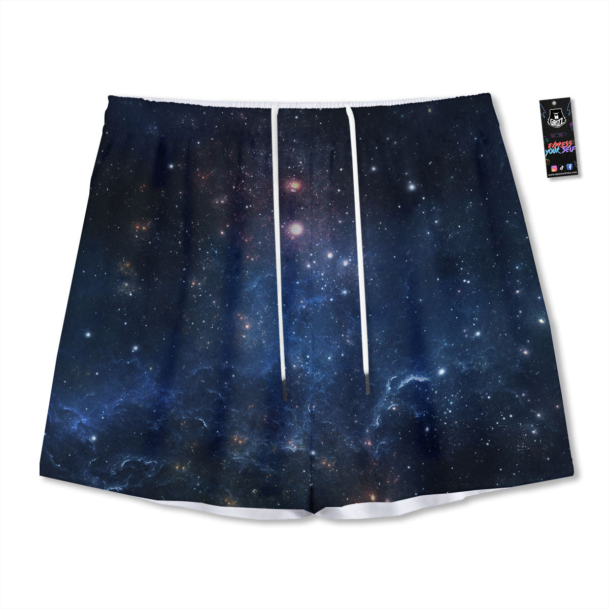 Graffiti Funky Print Pattern Mesh Shorts