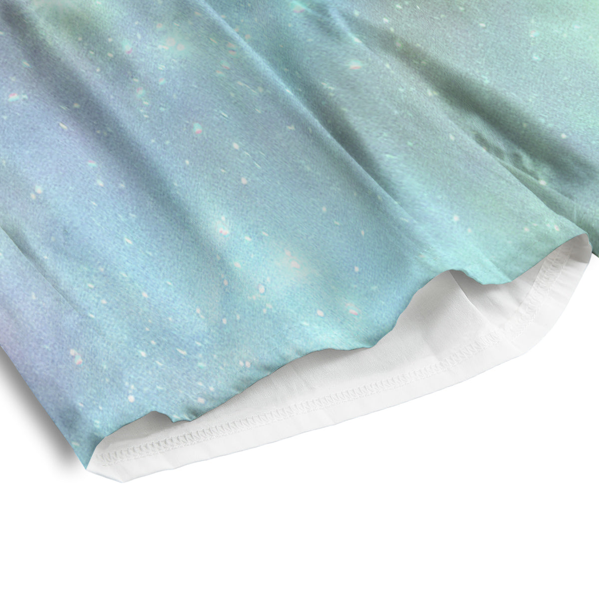 Galaxy Space Colorful Nebula Print Men's Athletic Shorts